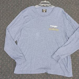 Wrangler Yellowstone Blue Long Sleeve Shirt